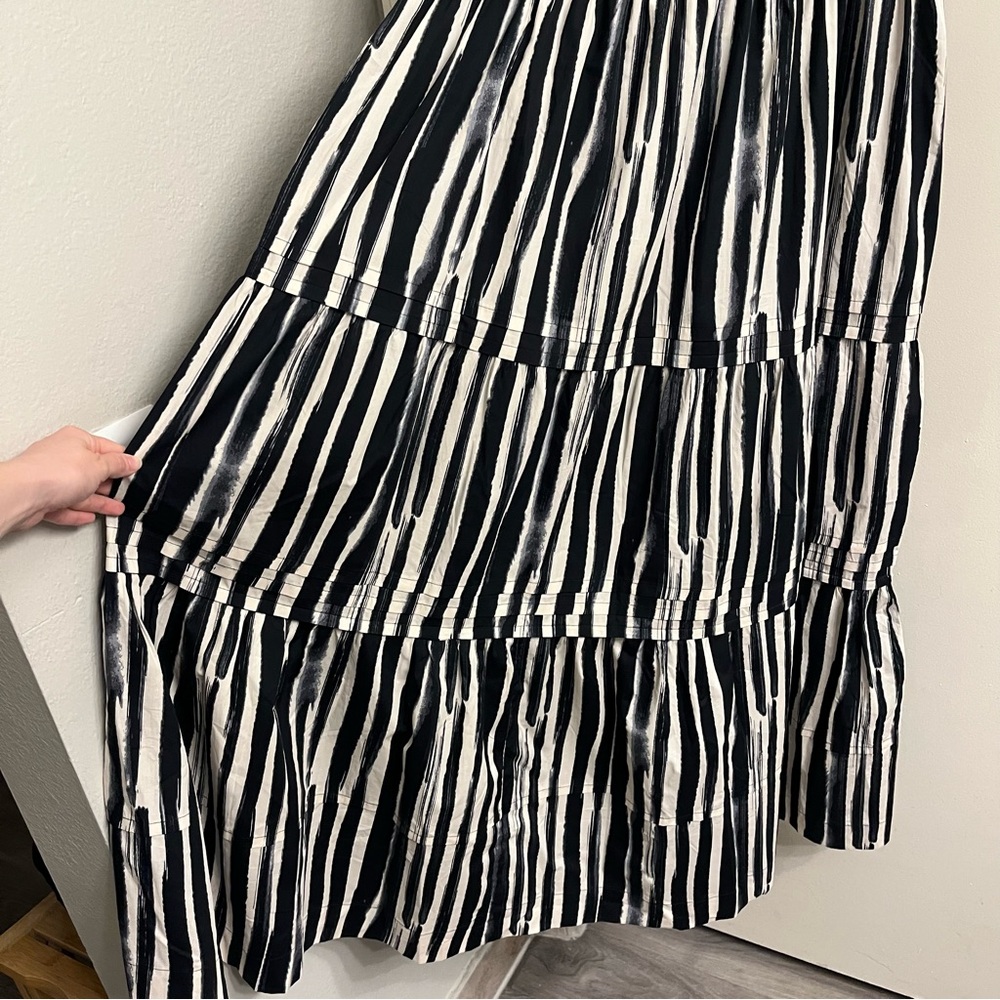 Anthropologie Somerset Maxi Dress Carbon Stripe Large - Picture 7 of 11